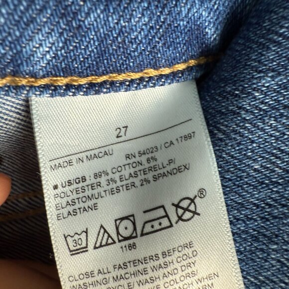 Banana Republic Jeans Womens High Rise Slim Fit Isabel Straight Leg Size 27 - Picture 7 of 7